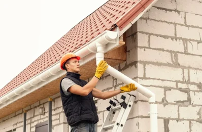 Pose et remplacement de gouttières à Diebolsheim
